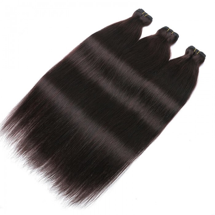 Hurela Brazilian Straight Hairstyles 3 Bundles Human Hair Weave 8-26 Inch  #2 Color | Hurela Hair