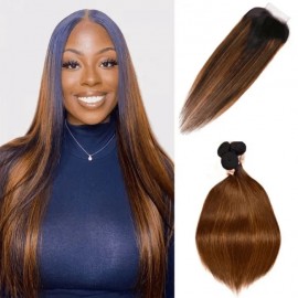 Best Quality Straight Hair Bundles With Closure, Affordable Straight  Bundles With Frontal, Brazilian Straight Bundles With Closure | Hurela Hair